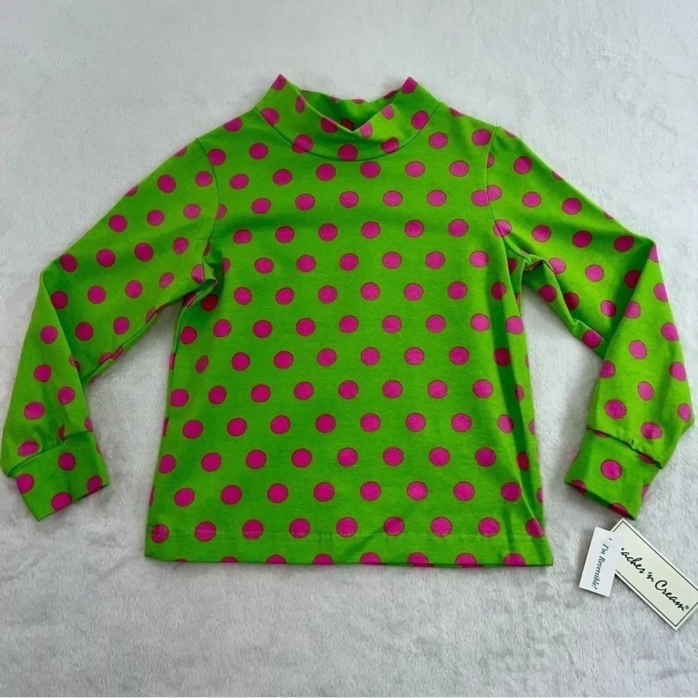 Girls Peaches n Cream Style 50-3101 Girls Sz 6 Outfit Green Pink Reversible NEW - Picture 3 of 13